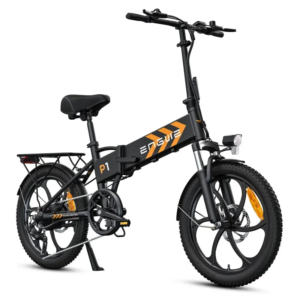 Vélo électrique ENGWE P1 - Pneus 20 Pouces 250W Batterie 36V 13AH Frein à Disque Mécanique - Noir
