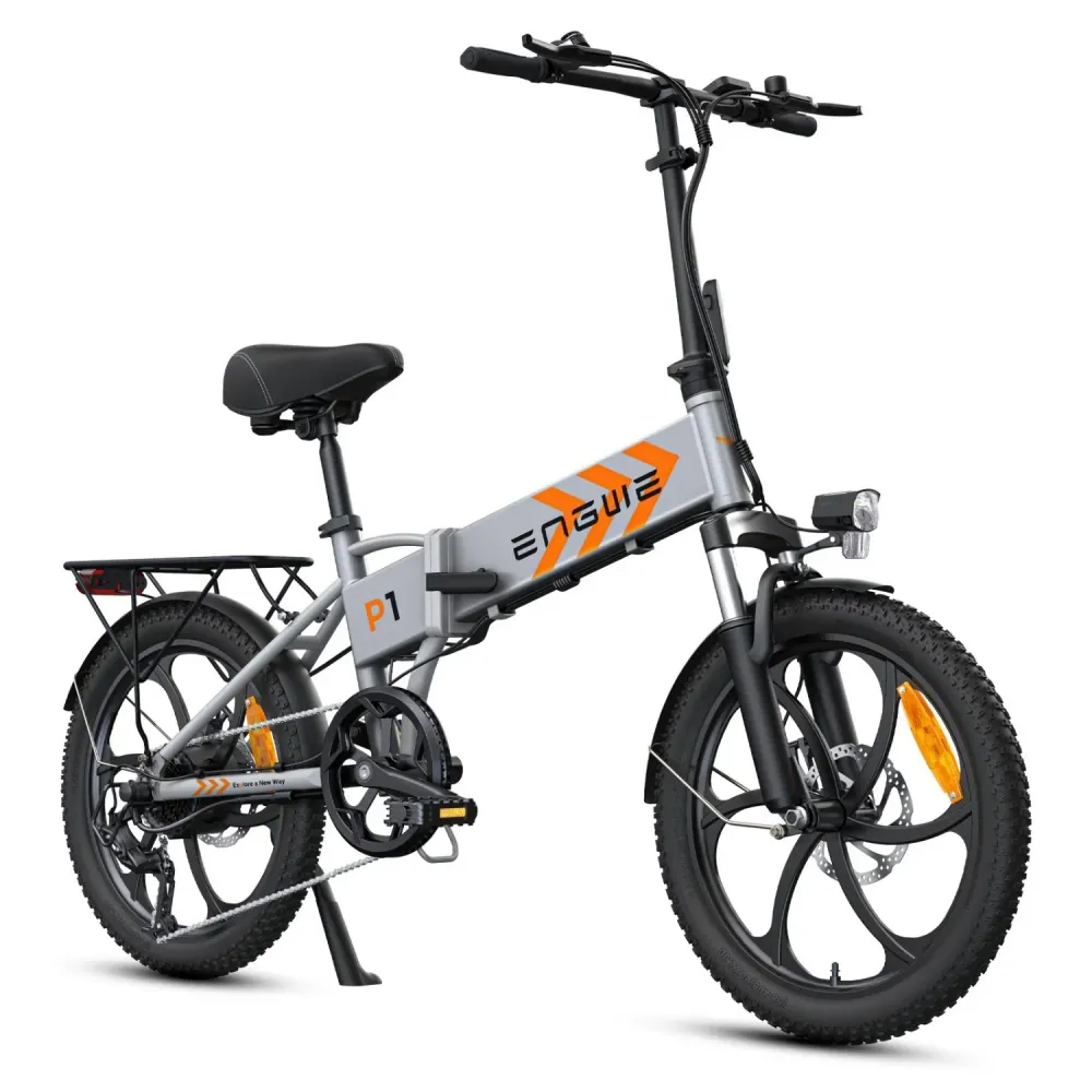 Vélo électrique ENGWE P1 - Pneus 20 Pouces 250W Batterie 36V13AH Frein à Disque Mécanique - Argent