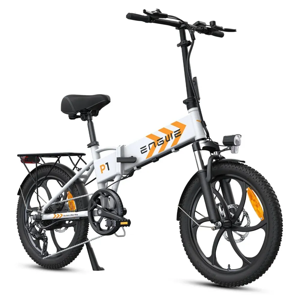 Vélo Électrique ENGWE P1 - Pneus 20 Pouces 250W Batterie 36V13AH Frein à Disque Mécanique - Blanc