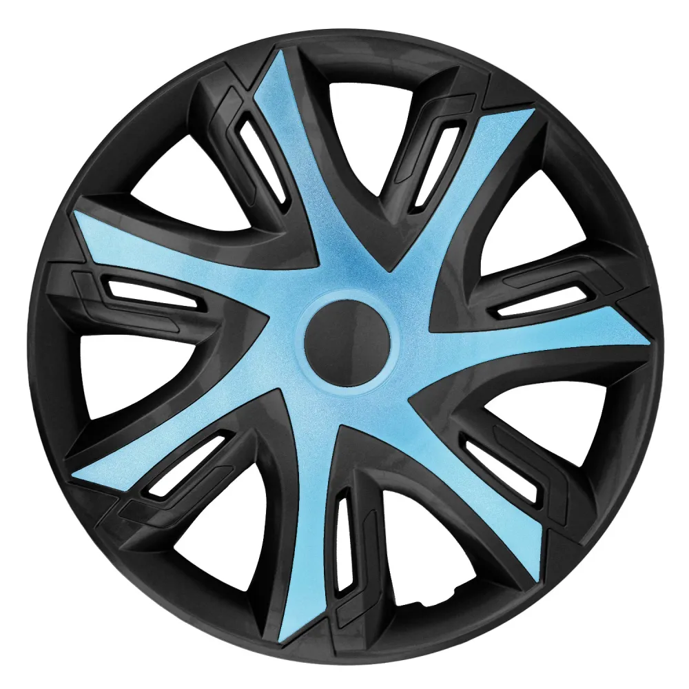 Enjoliveurs de roue N-Power pour jantes en acier Jeu de 4 enjoliveurs bicolores pour voiture Véhicule automobile Convient...