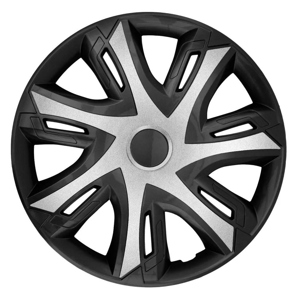 Enjoliveurs de roue N-Power pour jantes en acier Jeu de 4 enjoliveurs bicolores pour voiture Véhicule automobile Convient...