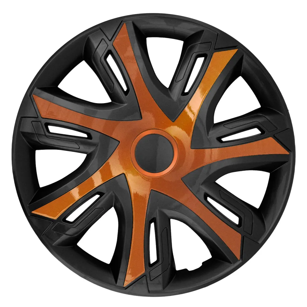 Enjoliveurs de roue N-Power pour jantes en acier Jeu de 4 enjoliveurs bicolores pour voiture Véhicule automobile Convient...