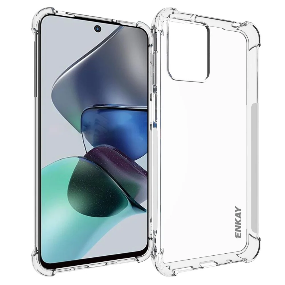 ENKAY étui transparent anti-chute pour Motorola Moto G23