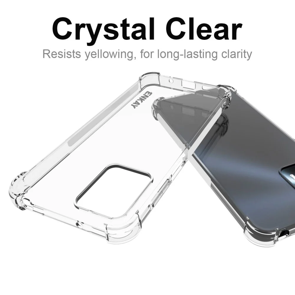ENKAY étui transparent anti-chute pour Motorola Moto G23