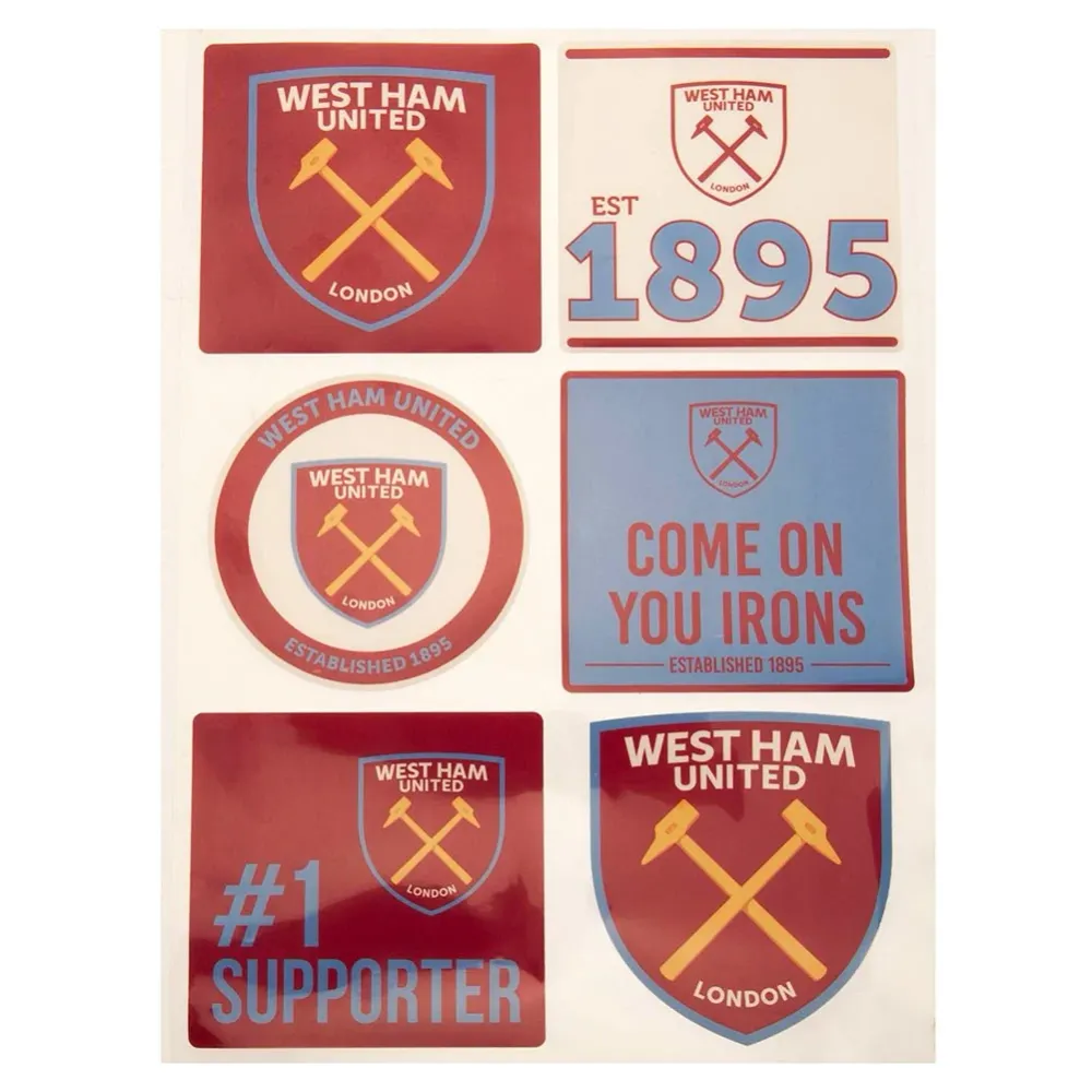 Ensemble d'autocollants pour voiture West Ham United FC