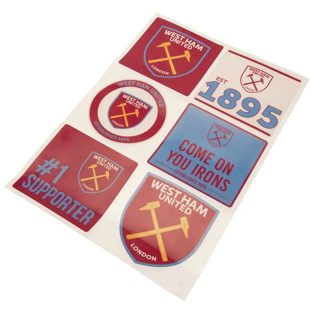 Ensemble d'autocollants pour voiture West Ham United FC