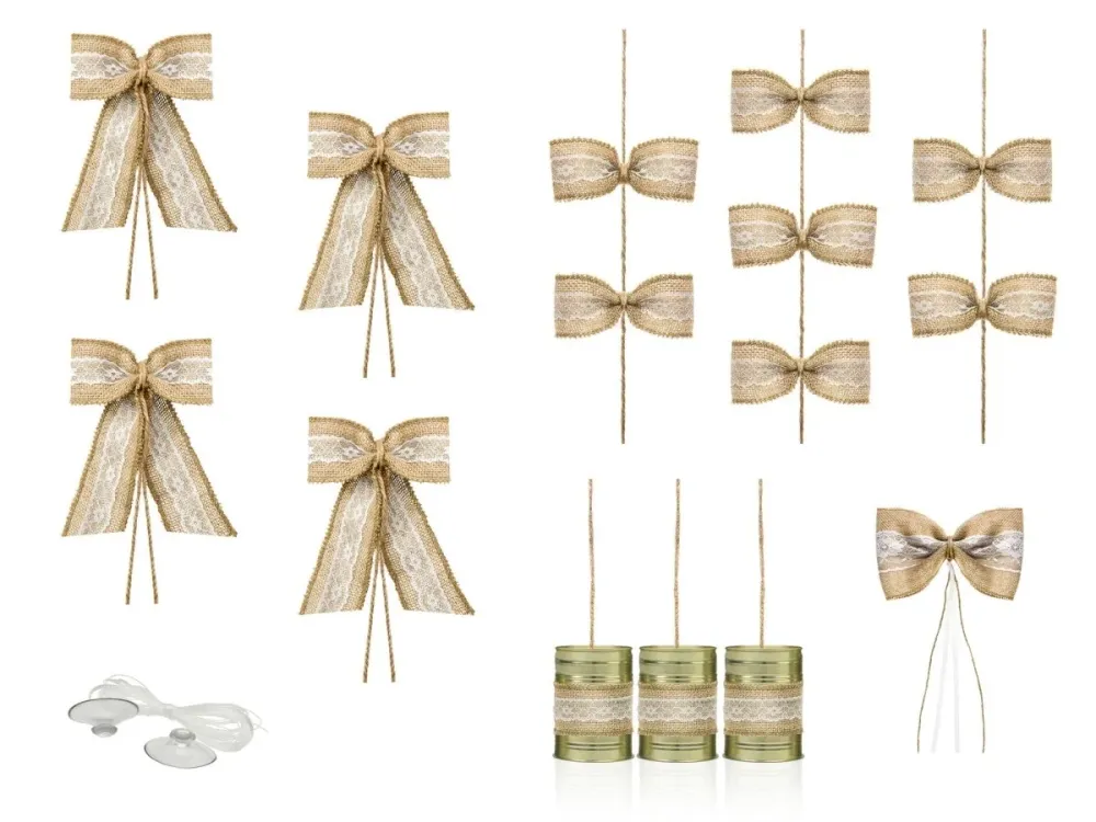 Ensemble de décoration de voiture Arcs de mariage