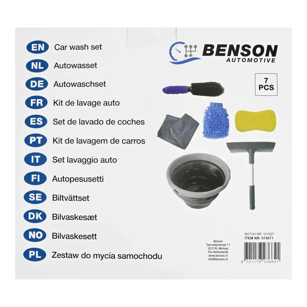 Ensemble de lavage de voiture 7 pièces
