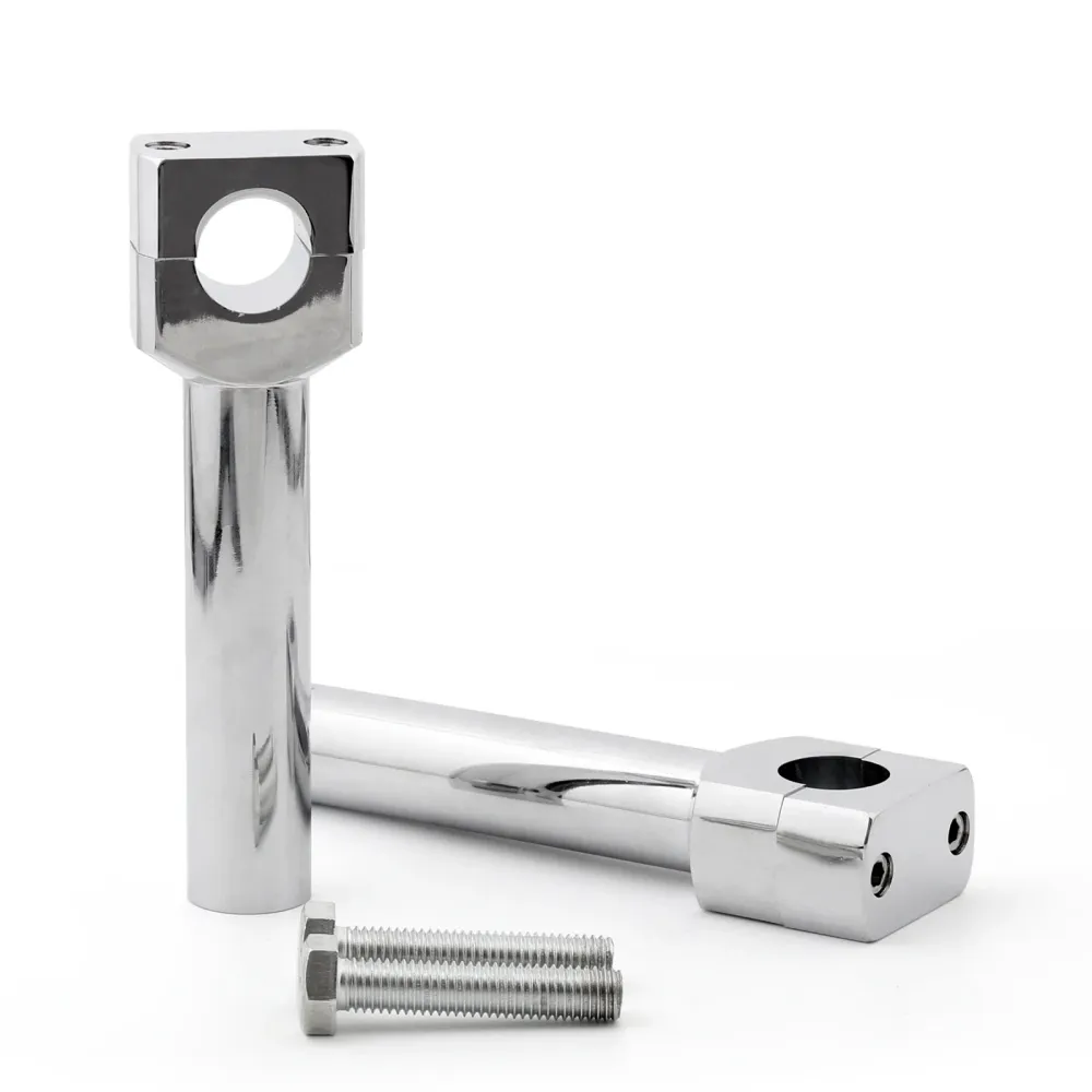 6" Ensemble de rehausseurs de guidon de moto compatibles avec 1" Barre Chrome