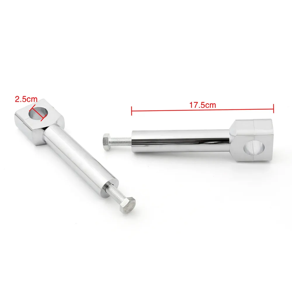 6" Ensemble de rehausseurs de guidon de moto compatibles avec 1" Barre Chrome