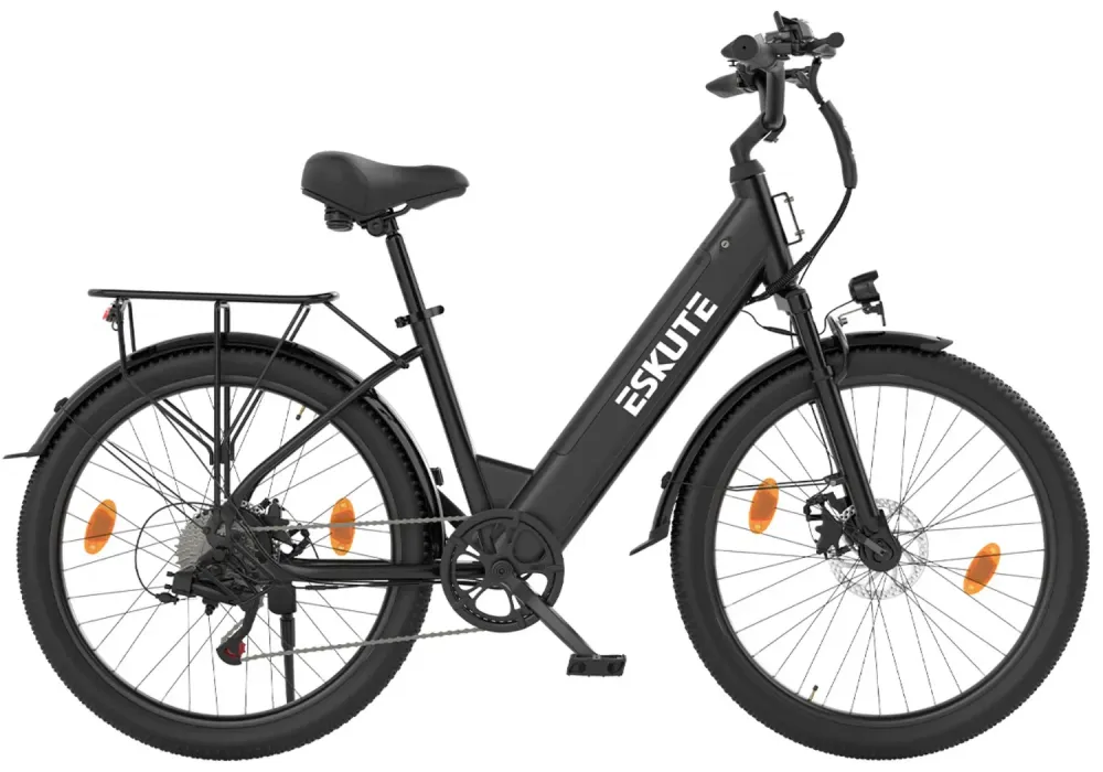 Vélo électrique ESKUTE C100 PLUS 250W 100 km freins à disque noir
