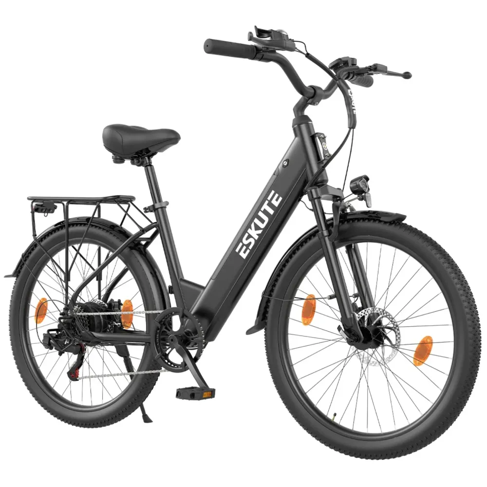 Vélo électrique ESKUTE C100 PLUS 250W 100 km freins à disque noir