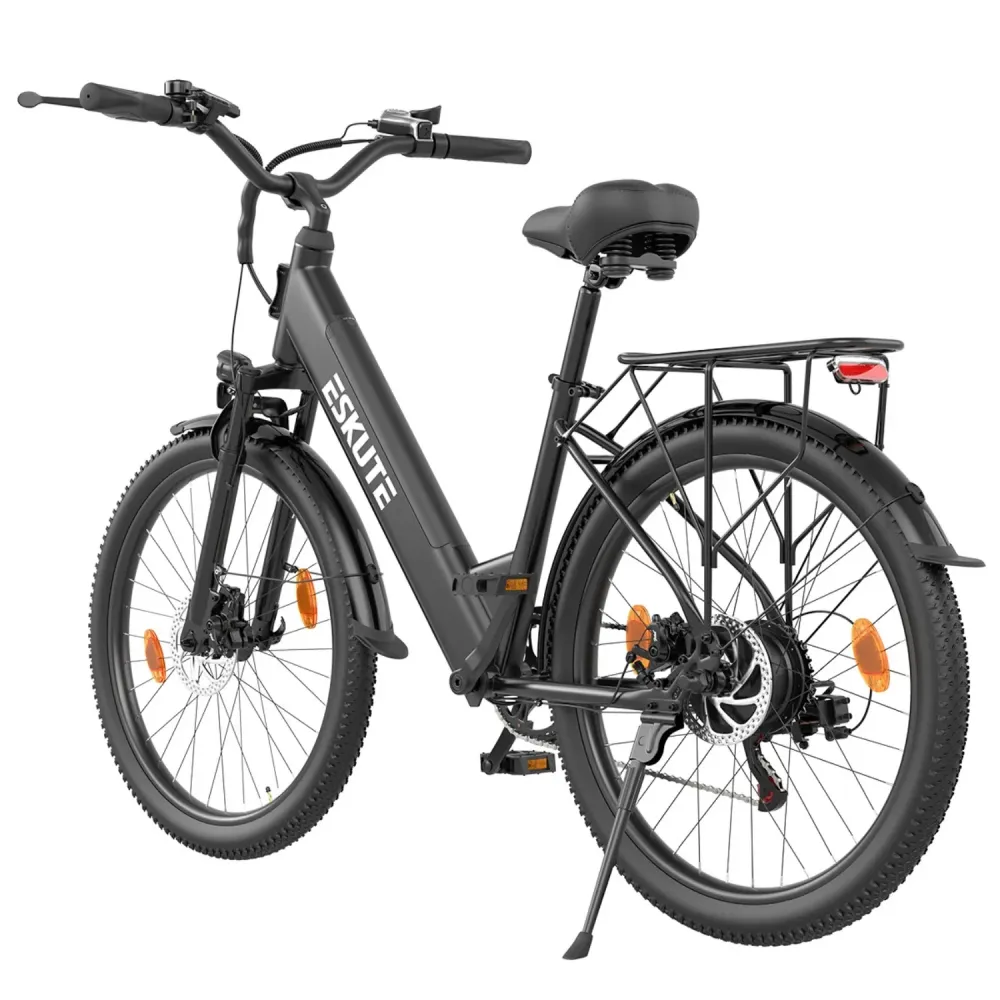 Vélo électrique ESKUTE C100 PLUS 250W 100 km freins à disque noir