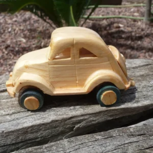 Voiture miniature en bois 2CV Citroën Artisanat de Madagascar Ethnikdeco