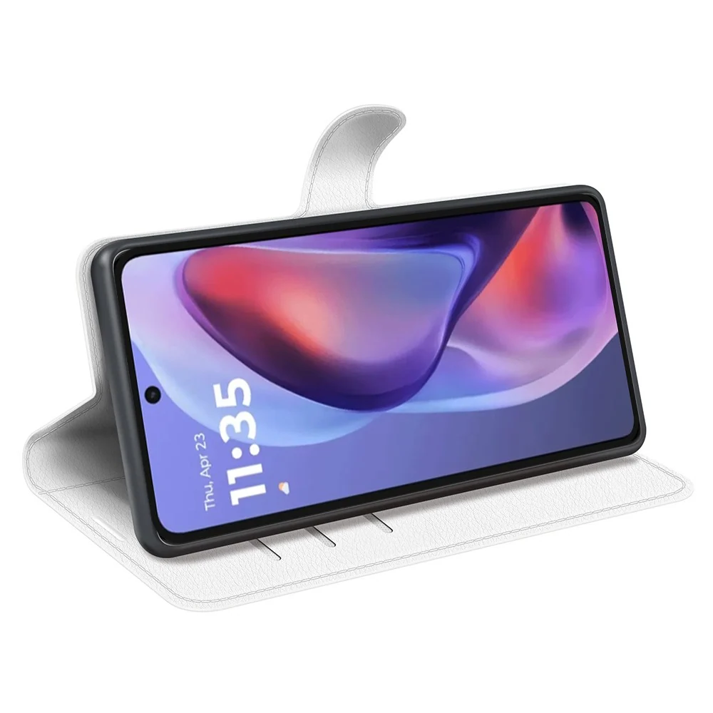 Etui classique Motorola Moto E15 - Blanche