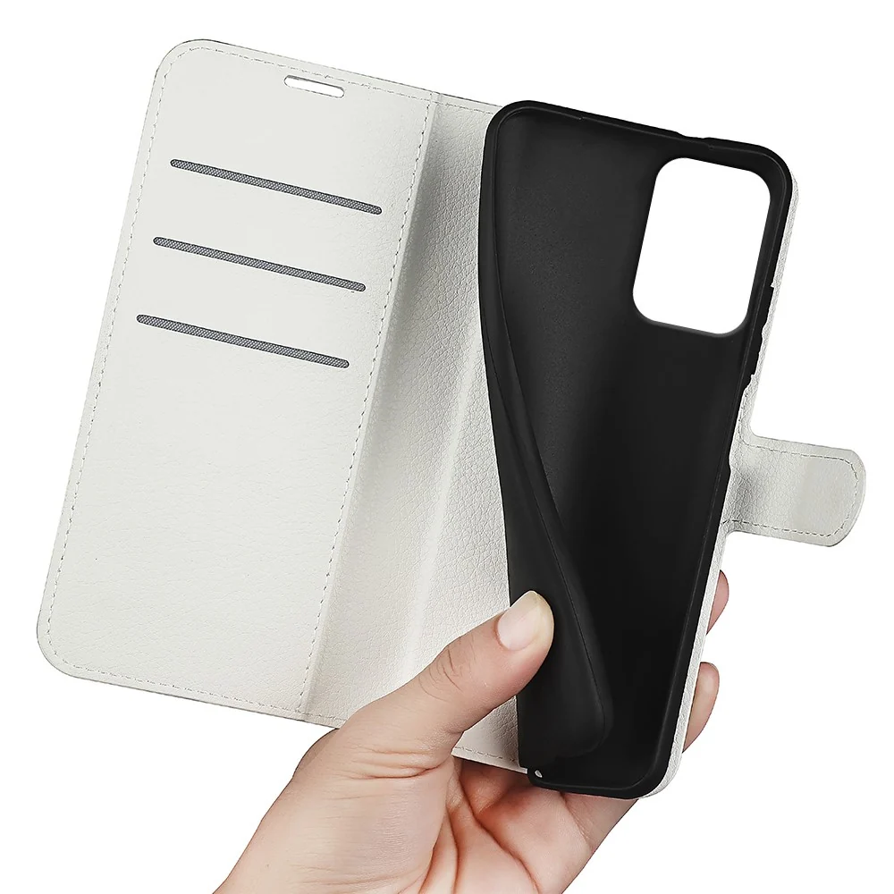 Etui classique Motorola Moto E15 - Blanche