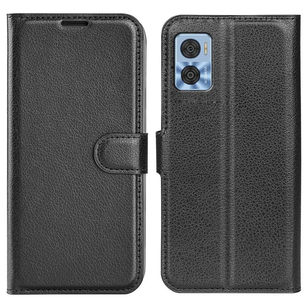 Etui classique Motorola Moto E22 - Noir