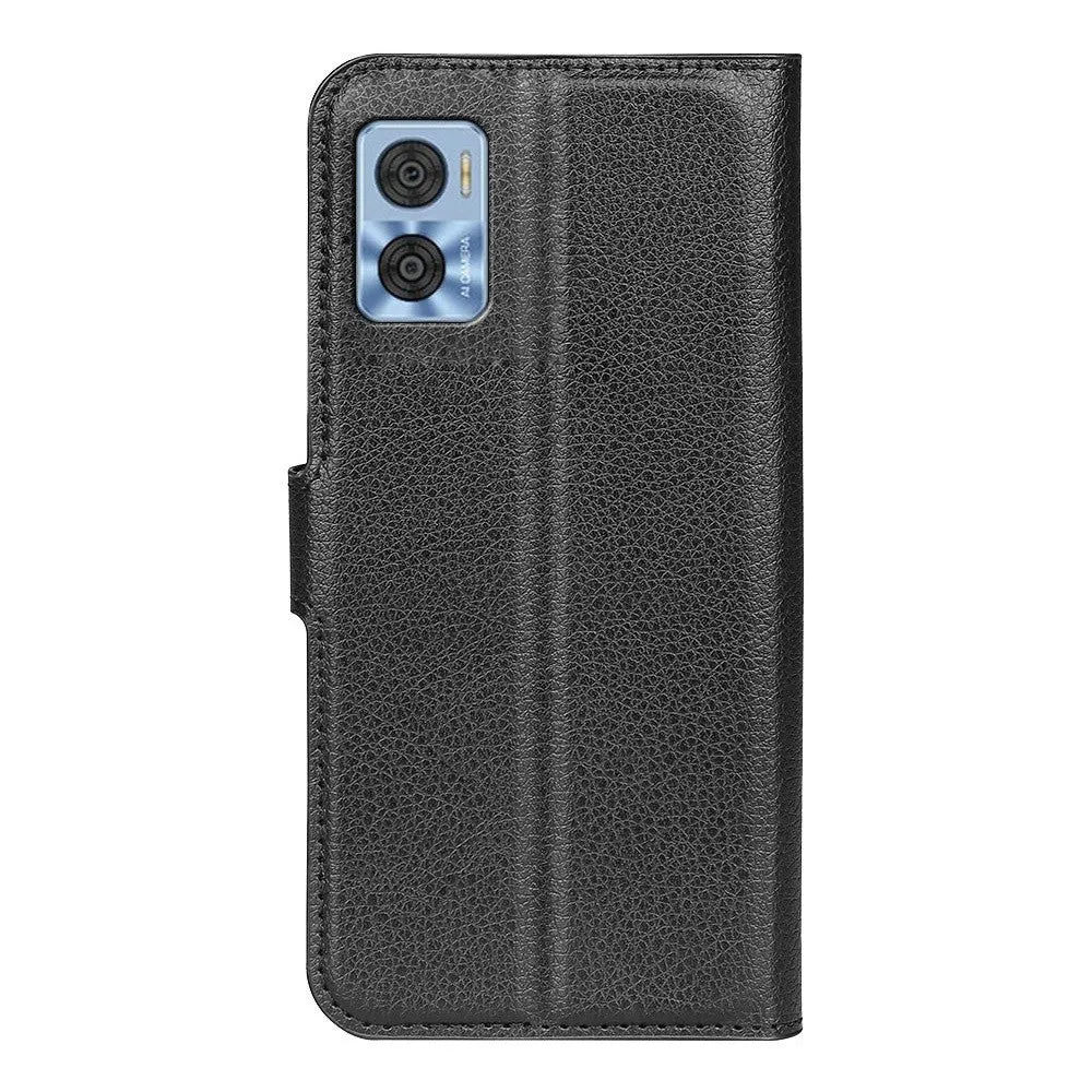 Etui classique Motorola Moto E22 - Noir
