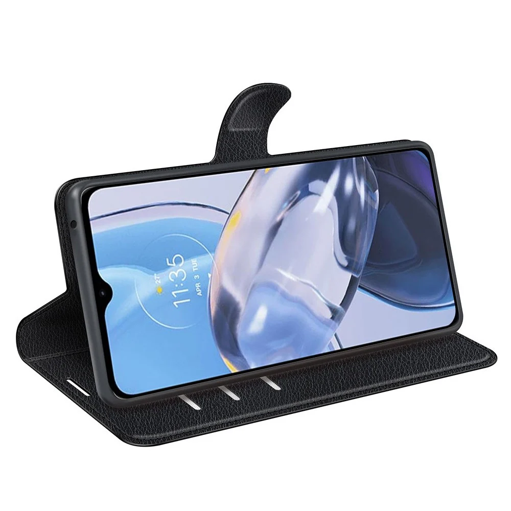 Etui classique Motorola Moto E22 - Noir