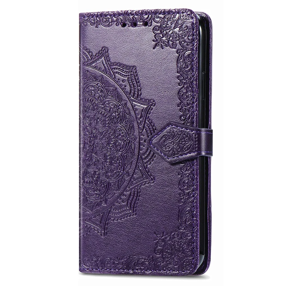 Etui en cuir Mandala Motorola Moto G84 - Violet