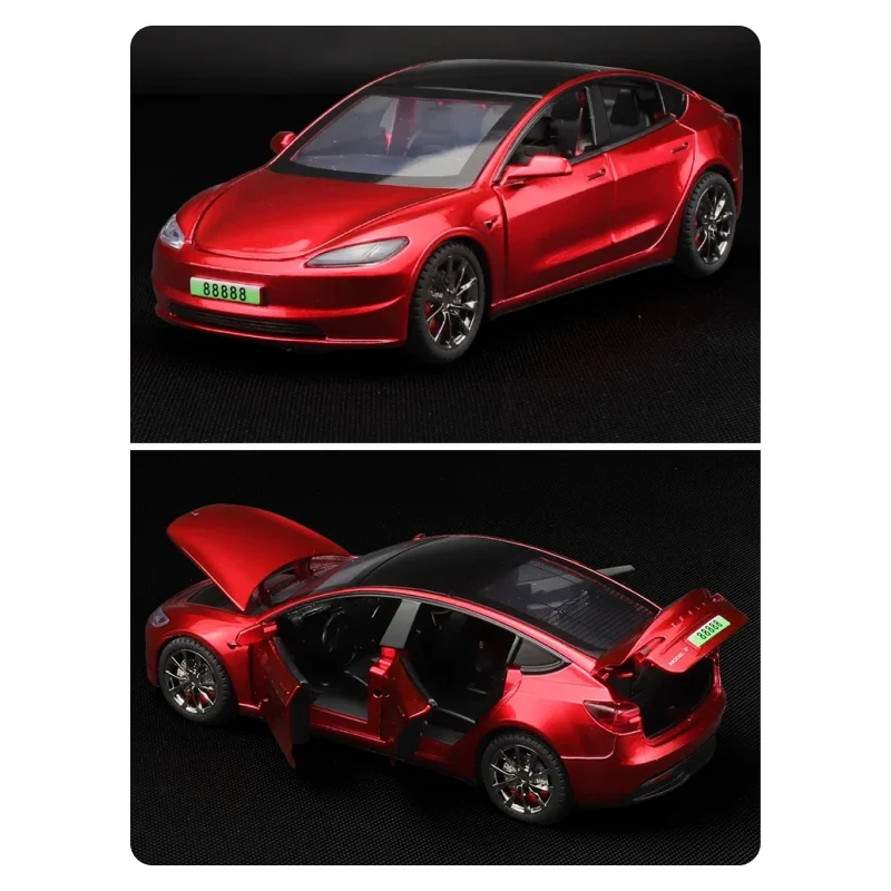 EV Motion Tesla Model 3 (2024) Modèle réduit de voiture Highland à l'échelle 1:32 en aluminium EV Motion Shop