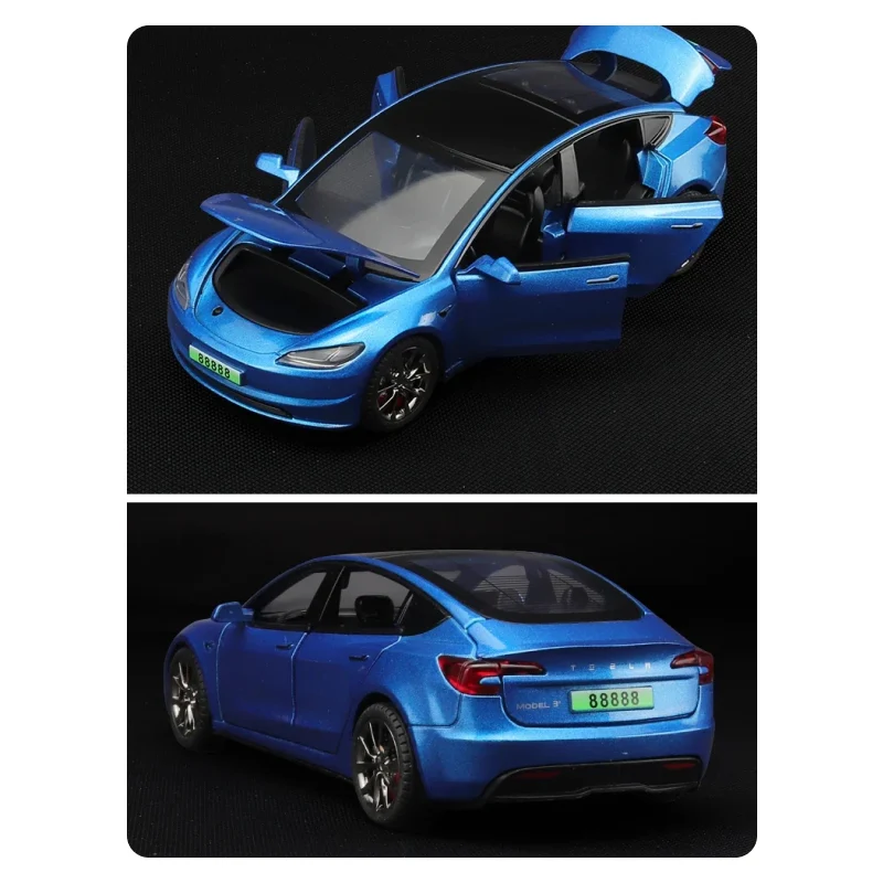 EV Motion Tesla Model 3 (2024) Modèle réduit de voiture Highland à l'échelle 1:32 en aluminium EV Motion Shop