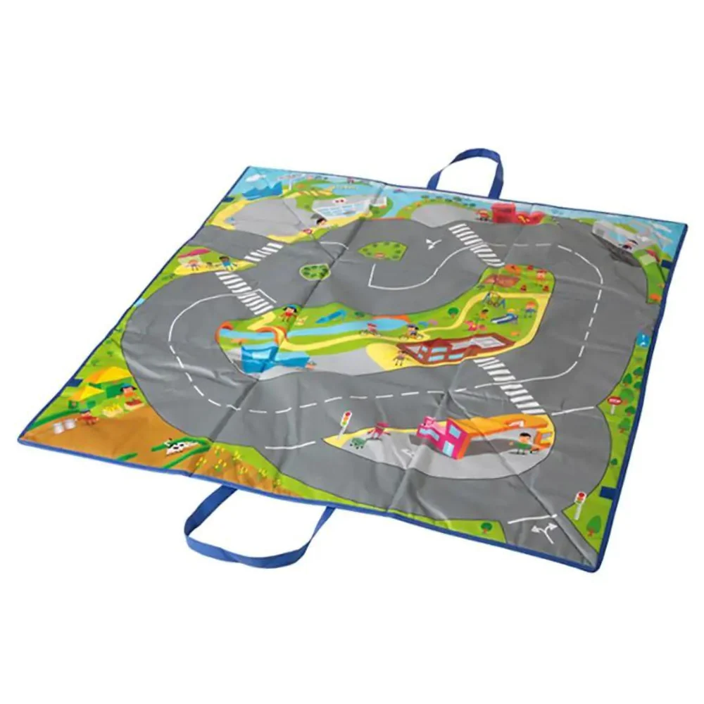 Tapis circuit voiture (100 x 100 cm) Eveil Montessori
