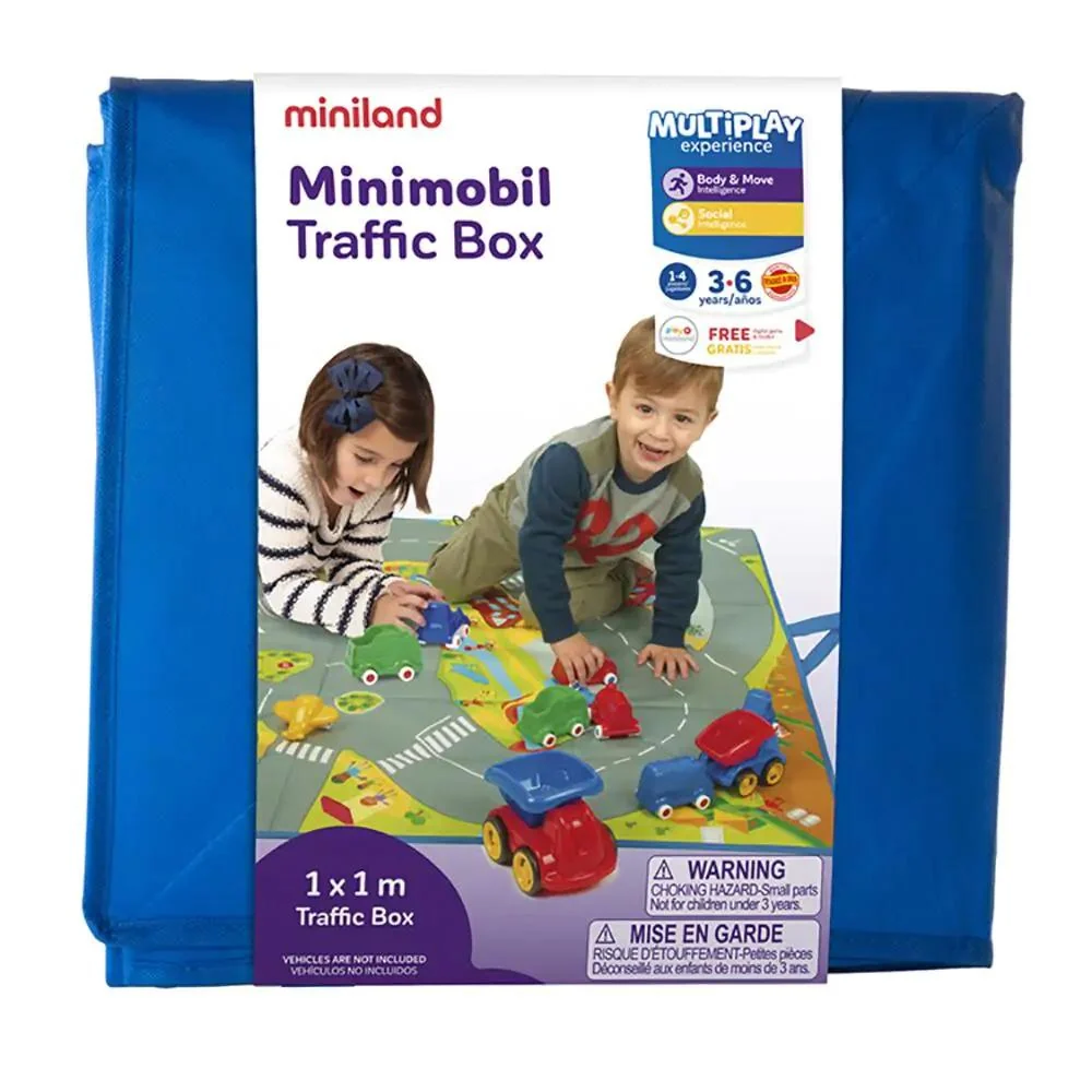 Tapis circuit voiture (100 x 100 cm) Eveil Montessori