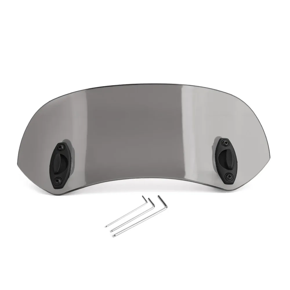 Extension de pare-brise à Clip réglable pour moto, déflecteur de vent gris