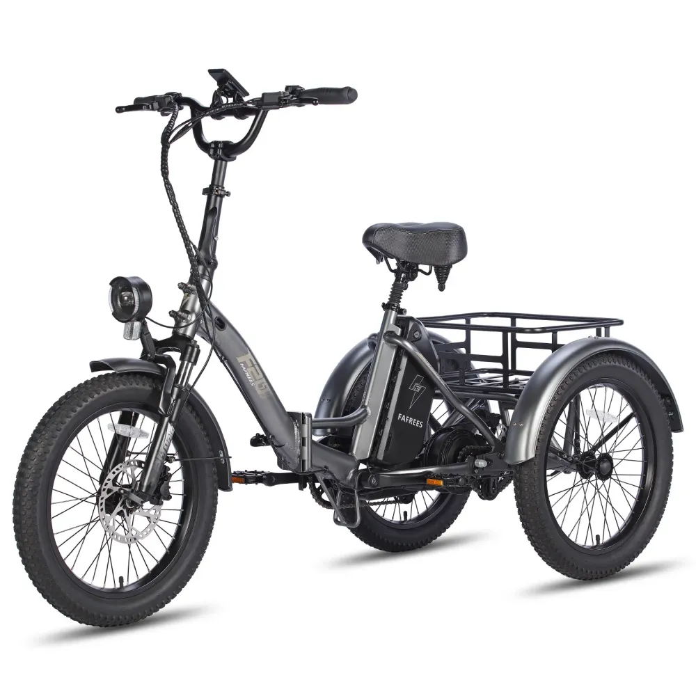 FAFREES F20 Mate Vélo Électrique - Moteur 500W Batterie 48V18.2AH Assisted Autonomie 110KM Freins Hydrauliques - Gris