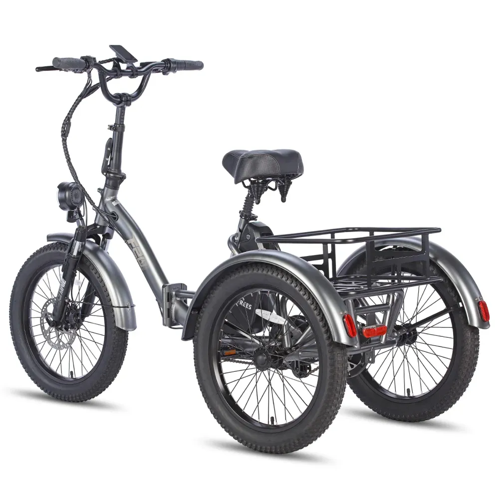 FAFREES F20 Mate Vélo Électrique - Moteur 500W Batterie 48V18.2AH Assisted Autonomie 110KM Freins Hydrauliques - Gris