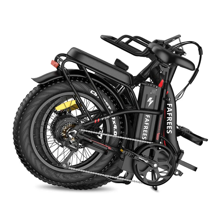 Fafrees F20 MAX Fatbike Ebike Vélo pliant 20" avec batterie 48V 18AH,feu de frein pour homme Shimano 7S 54 N.m, vélo élect...