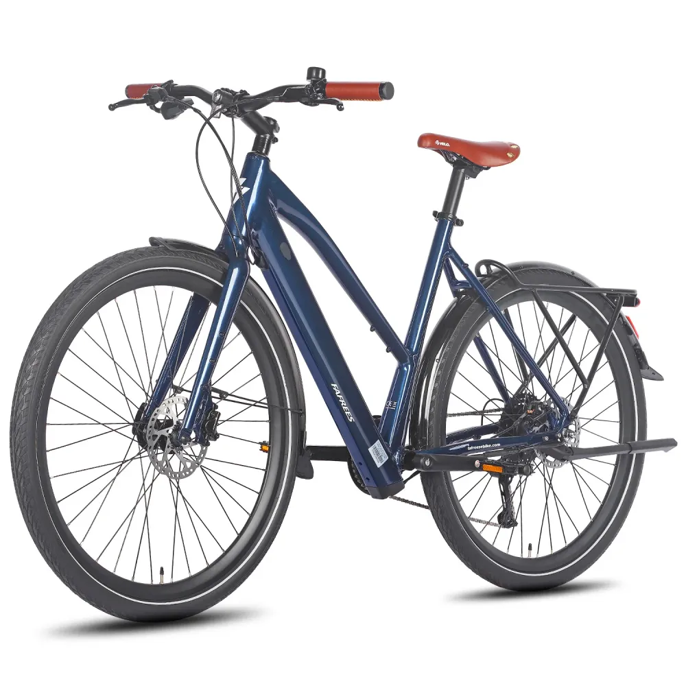 FAFREES F700W Vélo Électrique - Moteur 250W Batterie 36V10AH Freins Hydrauliques Cadre Aluminium - Bleu