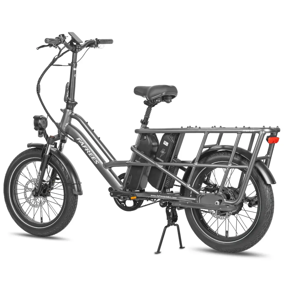 FAFREES FF20 CUV Vélo Électrique - Moteur 250W Batterie 48V24Ah 20 Pouces Pneus Freins à Disque Hydrauliques - Gris Bronze