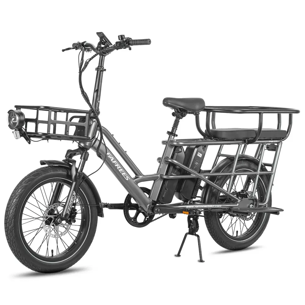 FAFREES FF20 CUV Vélo Électrique - Moteur 250W Batterie 48V24Ah 20 Pouces Pneus Freins à Disque Hydrauliques - Gris Bronze