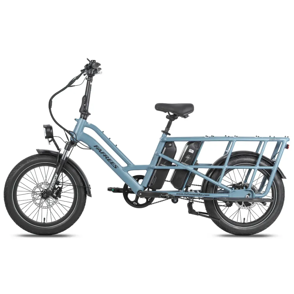 FAFREES FF20 CUV Vélo Électrique - Moteur 250W Batterie 48V24Ah 20 Pouces Pneus Freins à Disque Hydrauliques - Bleu