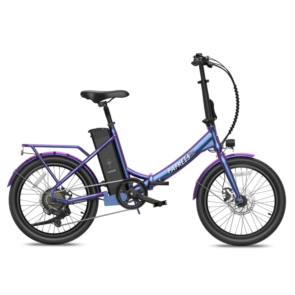 Vélo électrique FAFREES F20 Lasting - Moteur 250W Batterie 36V18.2Ah Assisted Autonomie 120KM Frein à Disque Mécanique - B...
