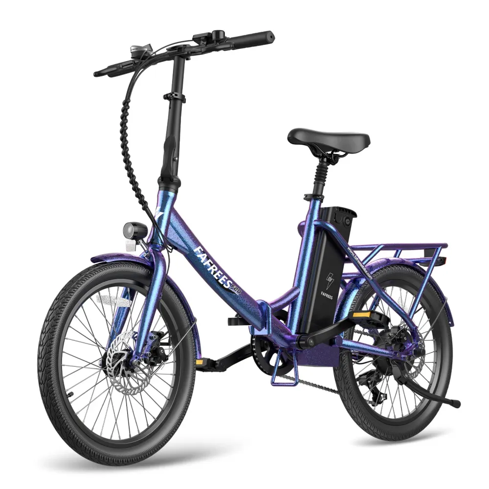 Vélo électrique FAFREES F20 Lasting - Moteur 250W Batterie 36V18.2Ah Assisted Autonomie 120KM Frein à Disque Mécanique - B...