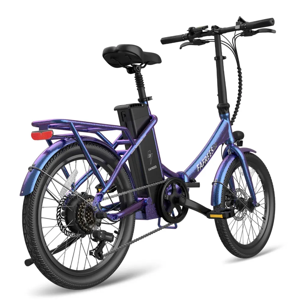 Vélo électrique FAFREES F20 Lasting - Moteur 250W Batterie 36V18.2Ah Assisted Autonomie 120KM Frein à Disque Mécanique - B...