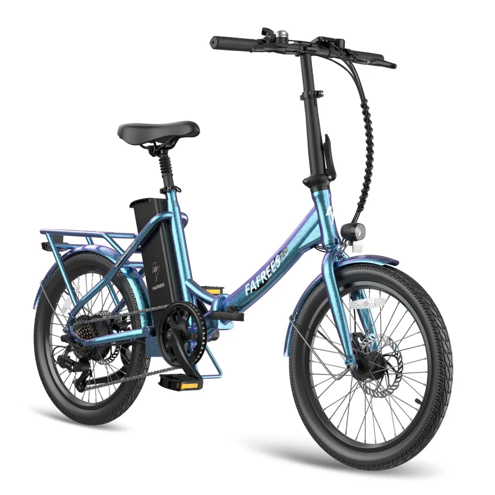 Vélo électrique FAFREES F20 Lasting - Moteur 250W Batterie 36V18.2Ah Assisted Autonomie 120KM Frein à Disque Mécanique - B...
