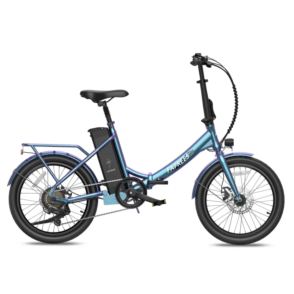 Vélo électrique FAFREES F20 Lasting - Moteur 250W Batterie 36V18.2Ah Assisted Autonomie 120KM Frein à Disque Mécanique - B...