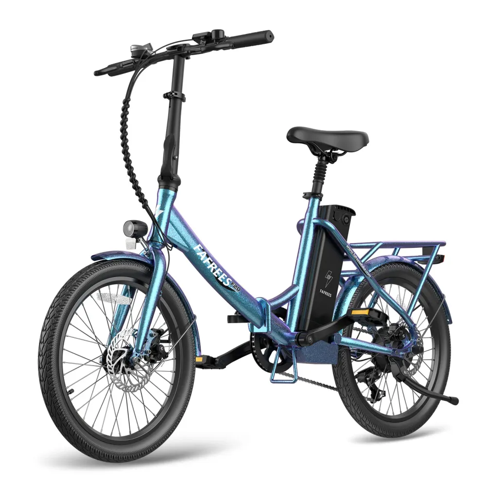 Vélo électrique FAFREES F20 Lasting - Moteur 250W Batterie 36V18.2Ah Assisted Autonomie 120KM Frein à Disque Mécanique - B...