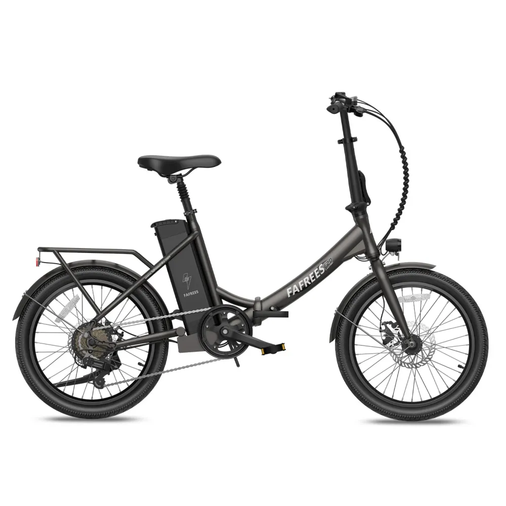 Vélo électrique FAFREES F20 Lasting - Moteur 250W Batterie 36V18.2Ah Assisted Autonomie 120KM Frein à Disque Mécanique - Noir