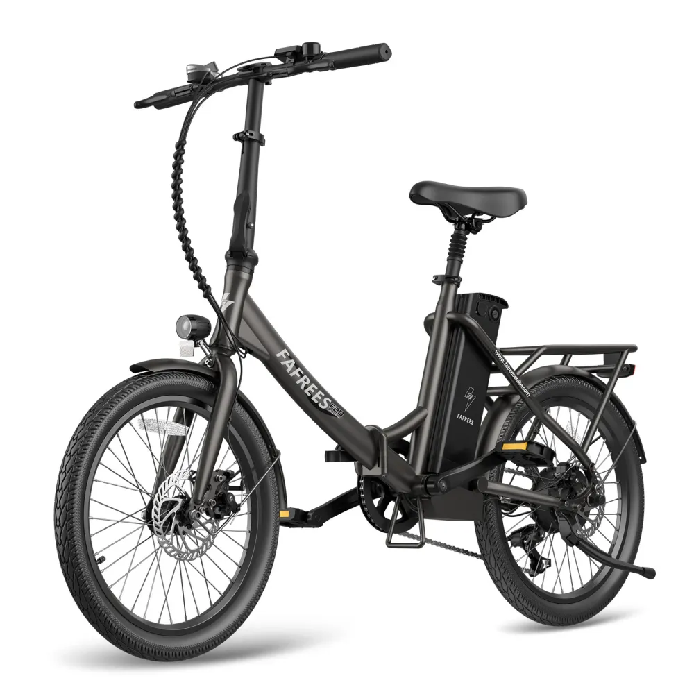 Vélo électrique FAFREES F20 Lasting - Moteur 250W Batterie 36V18.2Ah Assisted Autonomie 120KM Frein à Disque Mécanique - Noir