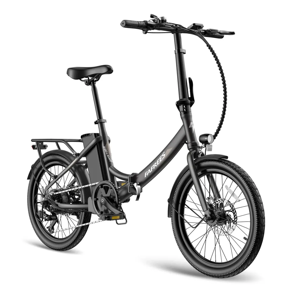 Vélo électrique FAFREES F20 Light - Moteur 250W Batterie 36V16.75Ah Assisted Autonomie 130KM Frein à Disque Mécanique - Noir