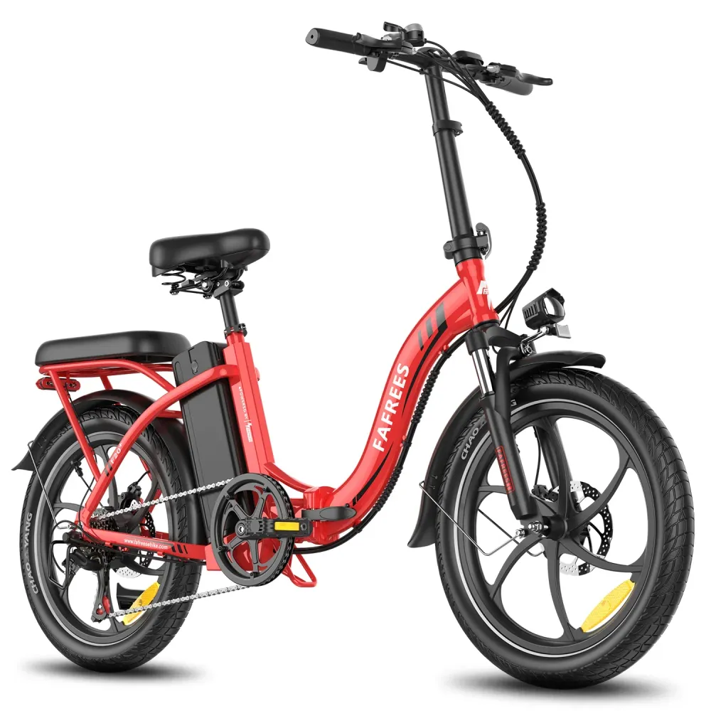 Vélo Électrique FAFREES F20+ - Moteur 250W Batterie 36V20Ah Pneus De 20 Pouces Frein à Disque Mécanique - Rouge