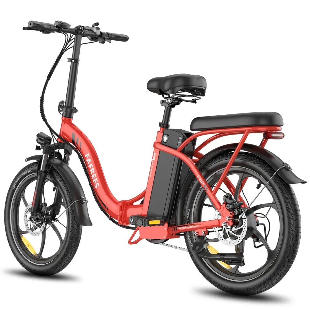 Vélo Électrique FAFREES F20+ - Moteur 250W Batterie 36V20Ah Pneus De 20 Pouces Frein à Disque Mécanique - Rouge