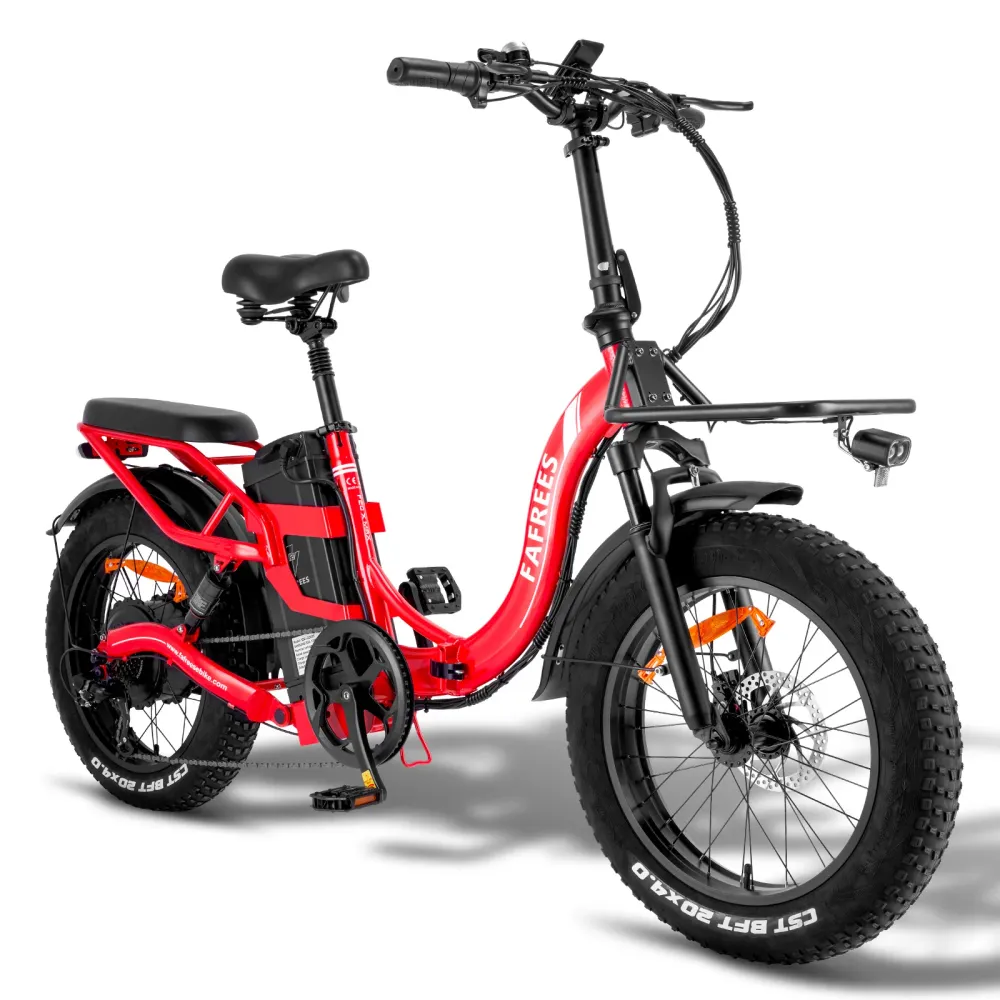 Vélo électrique FAFREES F20 X-MAX - Moteur 750W Batterie 48V30AH Assisted Autonomie 180KM Frein à Disque Hydraulique - Rouge