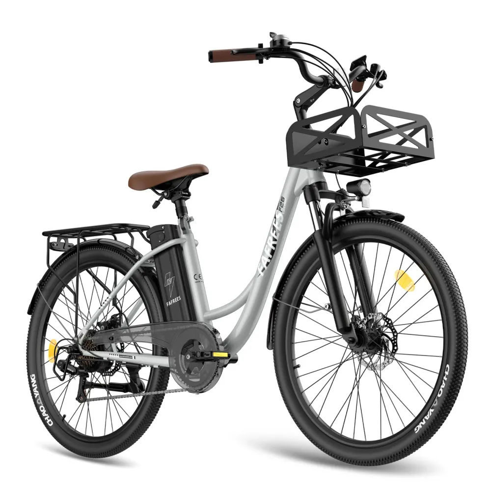 Vélo électrique FAFREES F26 Lasting - Moteur 250W Batterie 36V20.3Ah Assisted Autonomie 160KM Frein à Disque Mécanique - Gris