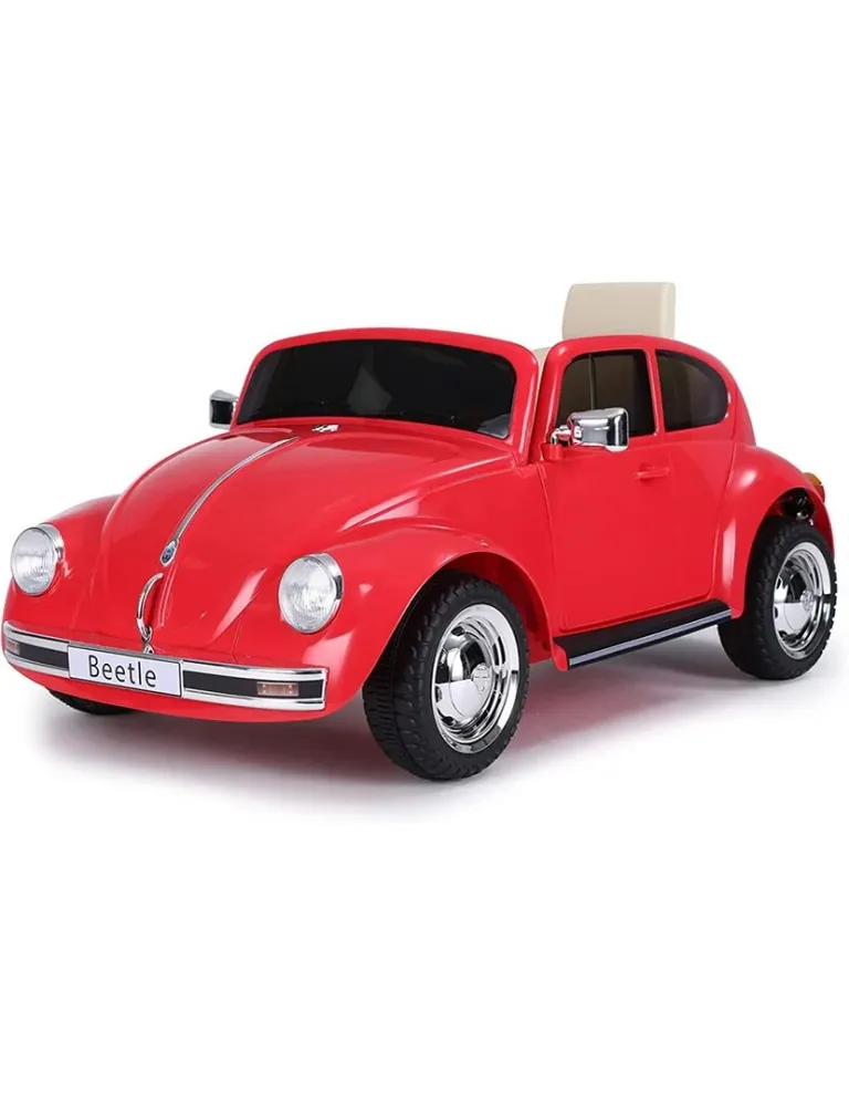 Feber Beetle Rouge Voiture Électrique 12V avec Télécommande RC (800013448)